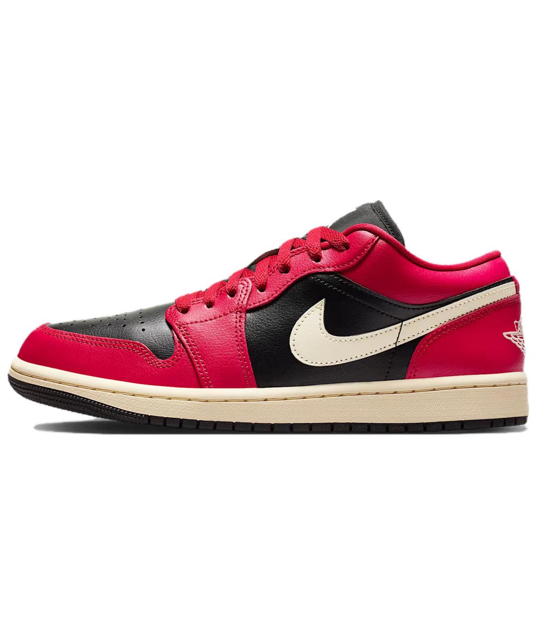 JORDAN Красные кожаные кроссовки, фото 2