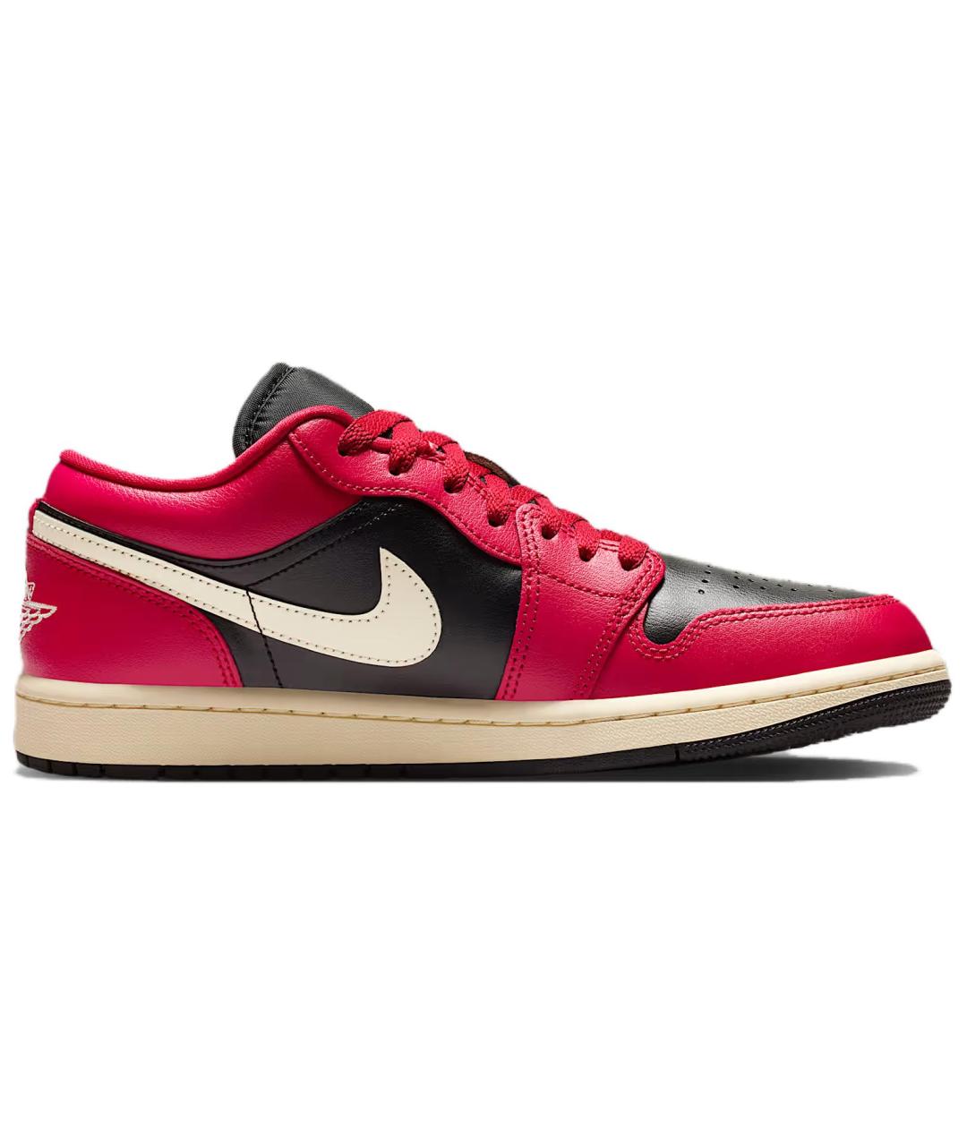 JORDAN Красные кожаные кроссовки, фото 1