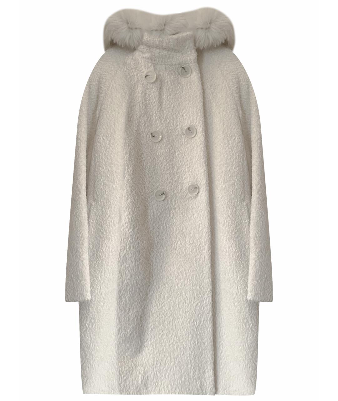 MAX MARA STUDIO Бежевое шерстяное пальто, фото 1