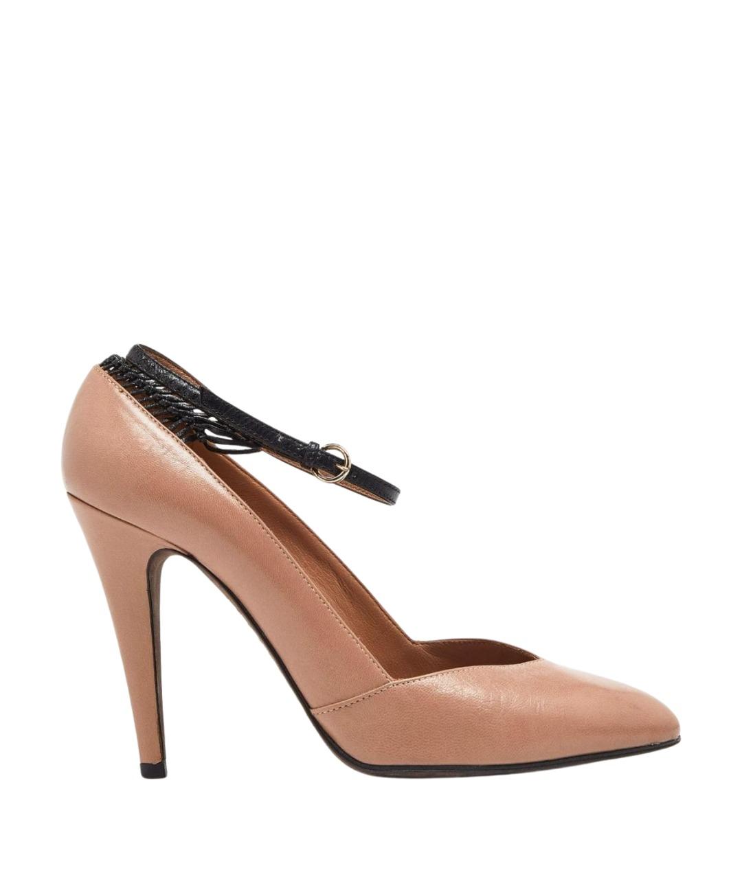 VALENTINO Бежевые кожаные туфли, фото 1