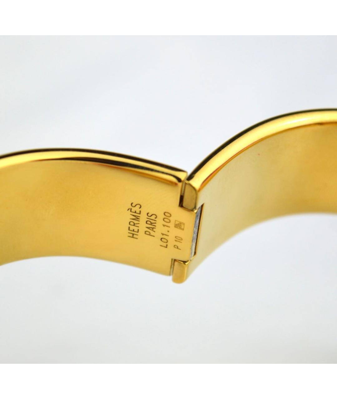 HERMES Золотые позолоченные часы, фото 7