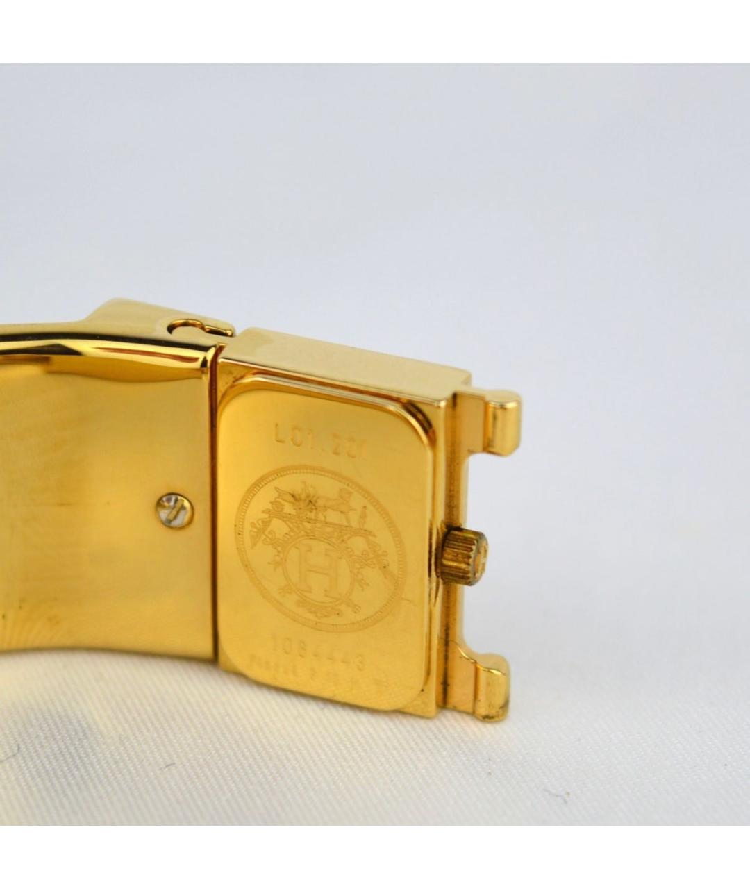 HERMES Золотые позолоченные часы, фото 2