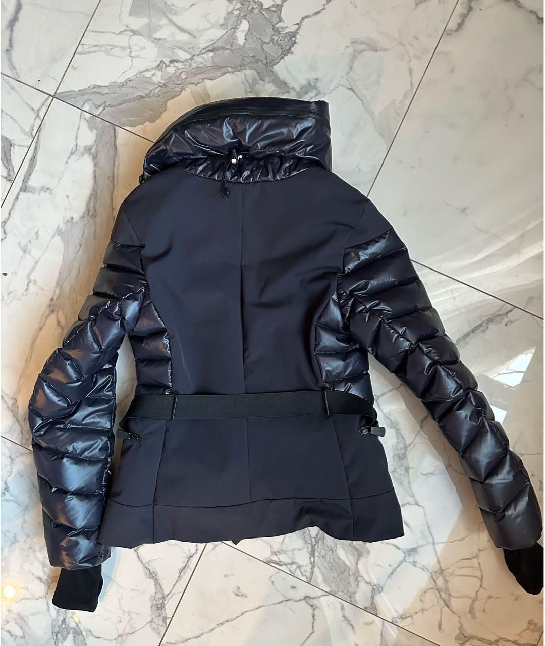 MONCLER Черный полиамидовый пуховик, фото 2