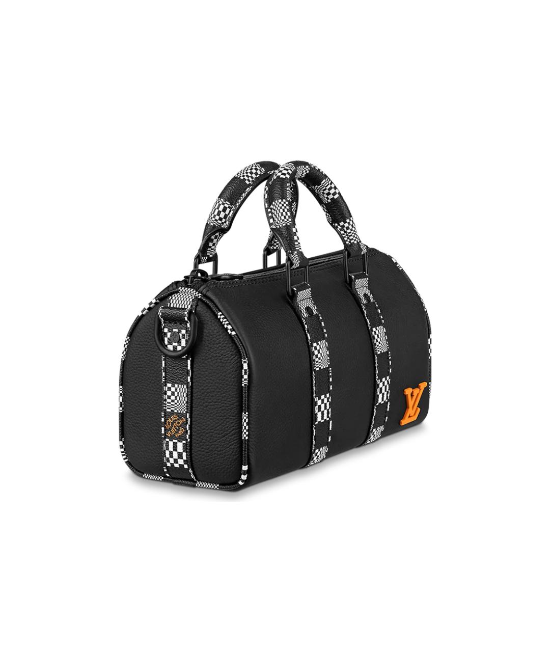 LOUIS VUITTON Черная кожаная сумка на плечо, фото 2