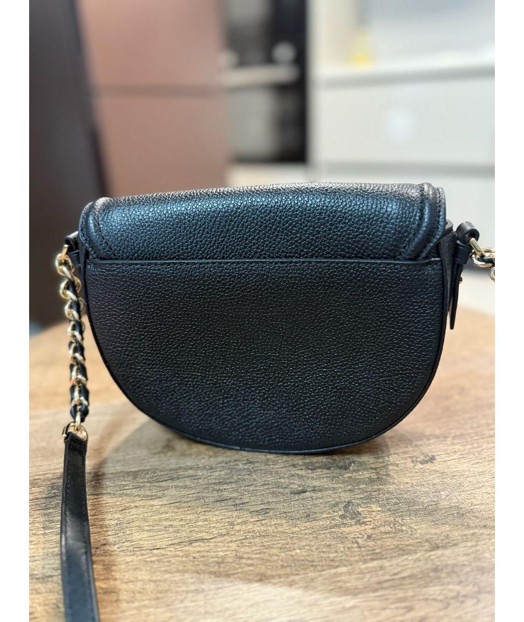 MICHAEL KORS Черная кожаная сумка через плечо, фото 3