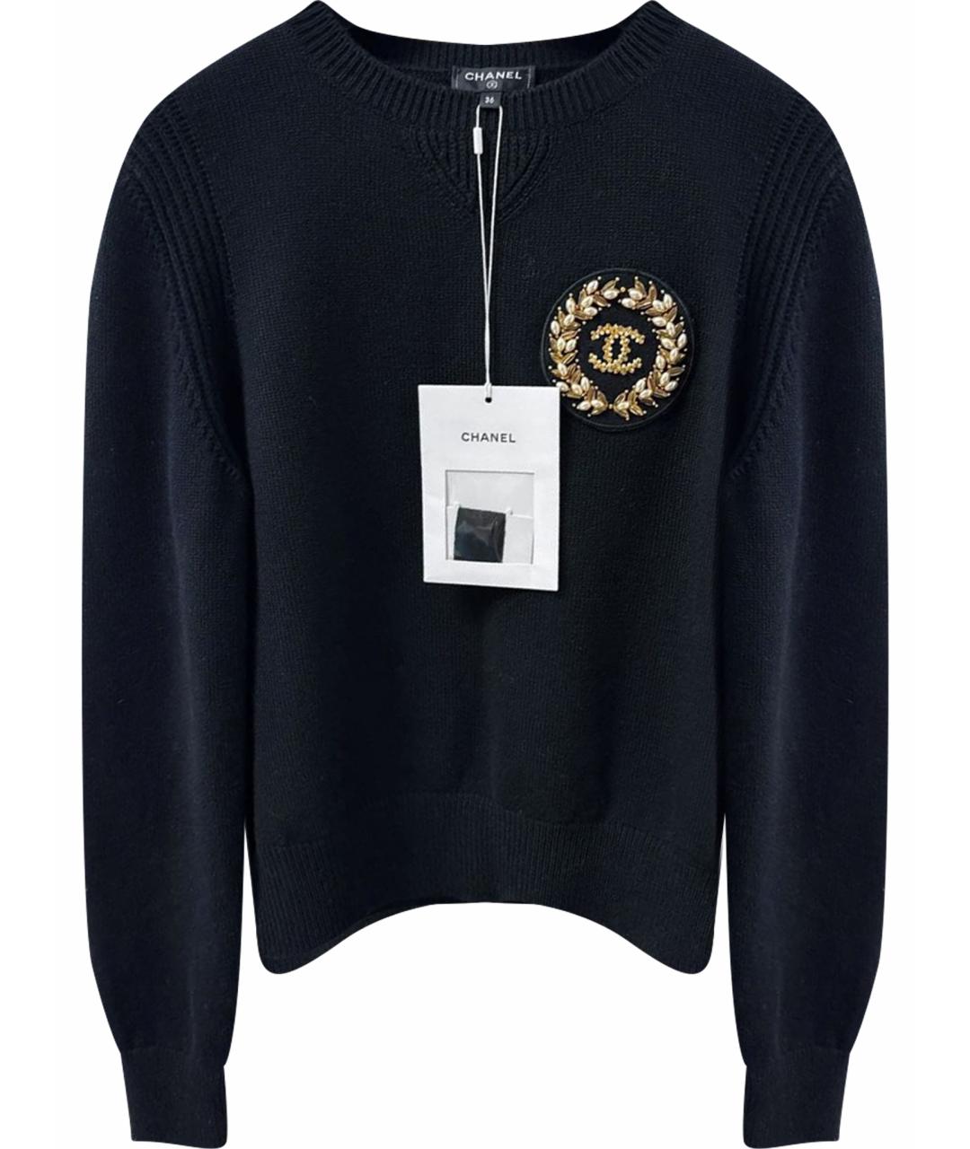 CHANEL Черный джемпер / свитер, фото 1