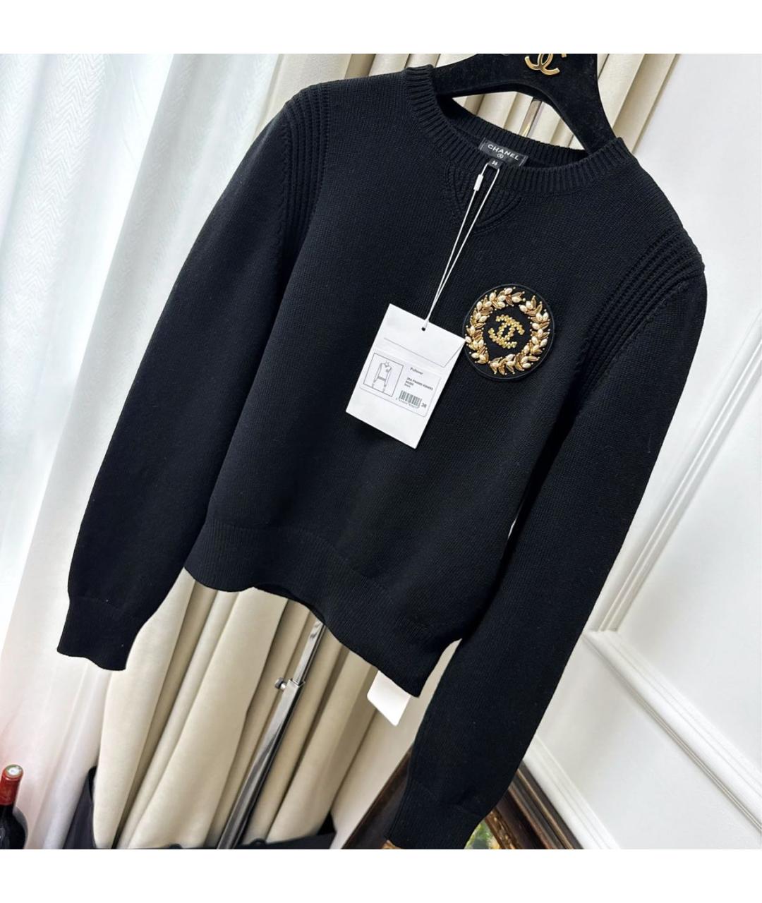 CHANEL Черный джемпер / свитер, фото 2