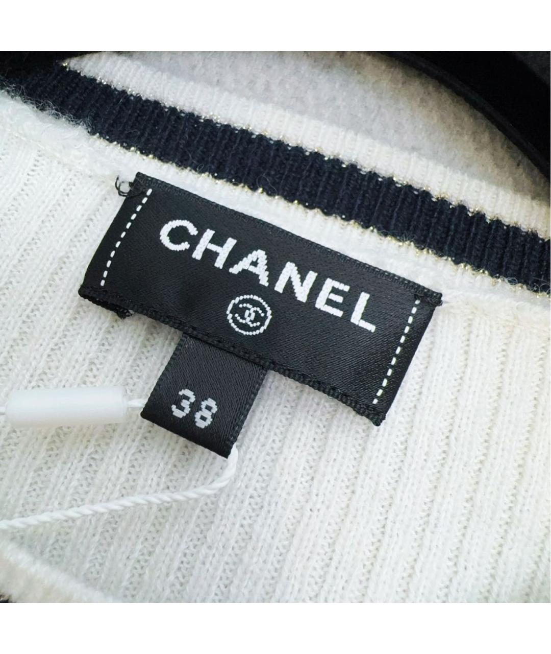 CHANEL Белый джемпер / свитер, фото 7