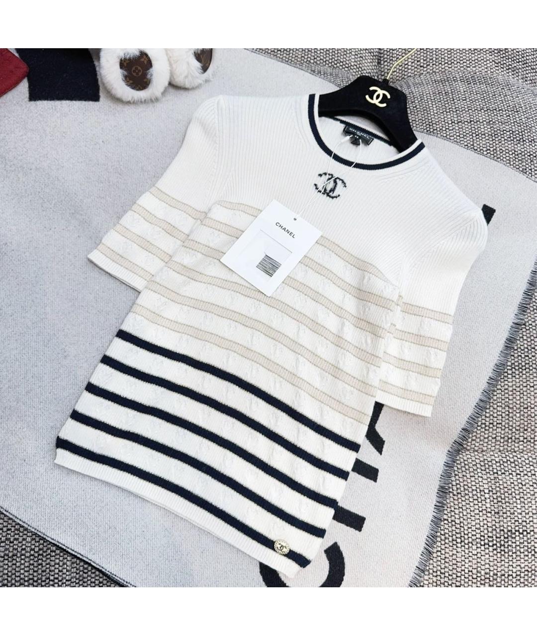 CHANEL Белый джемпер / свитер, фото 2