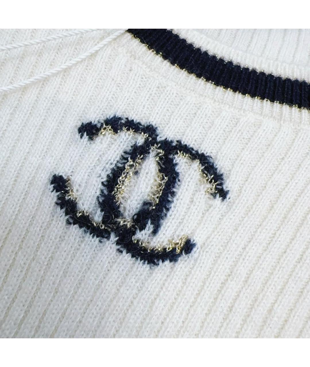 CHANEL Белый джемпер / свитер, фото 6