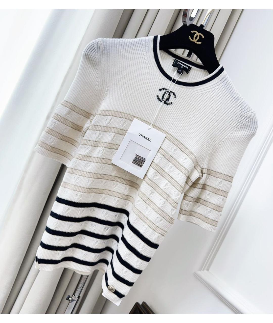 CHANEL Белый джемпер / свитер, фото 9