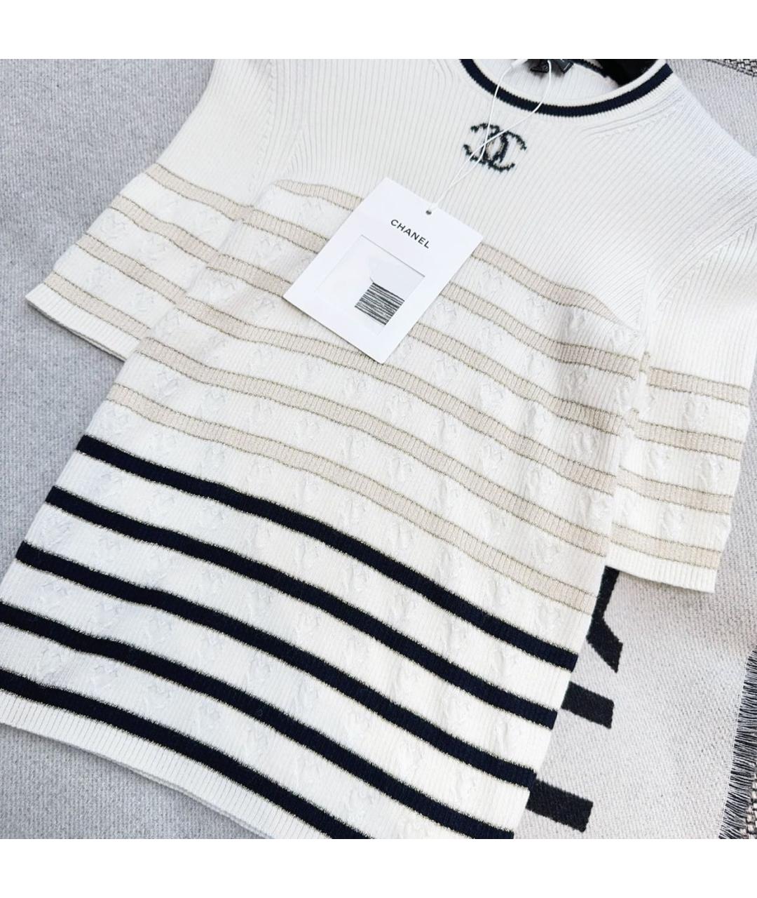 CHANEL Белый джемпер / свитер, фото 5