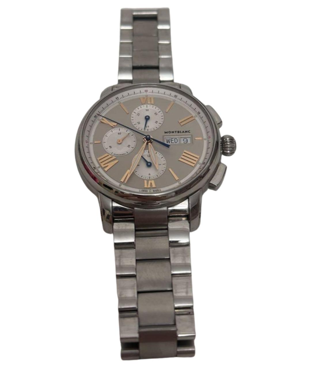 MONTBLANC Серебряные металлические часы, фото 1