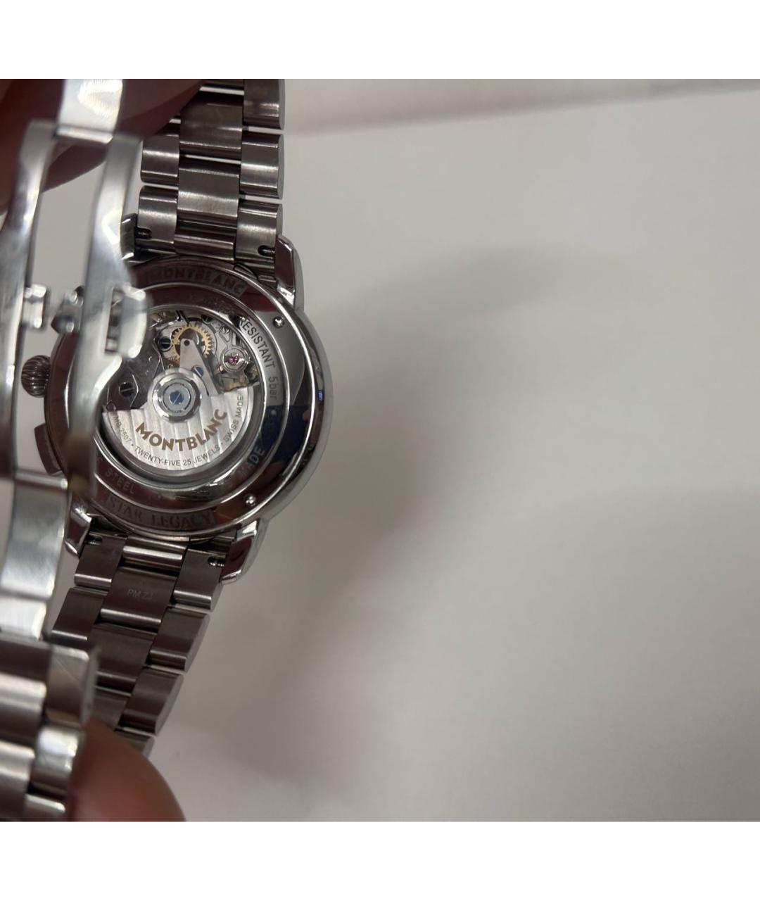 MONTBLANC Серебряные металлические часы, фото 4