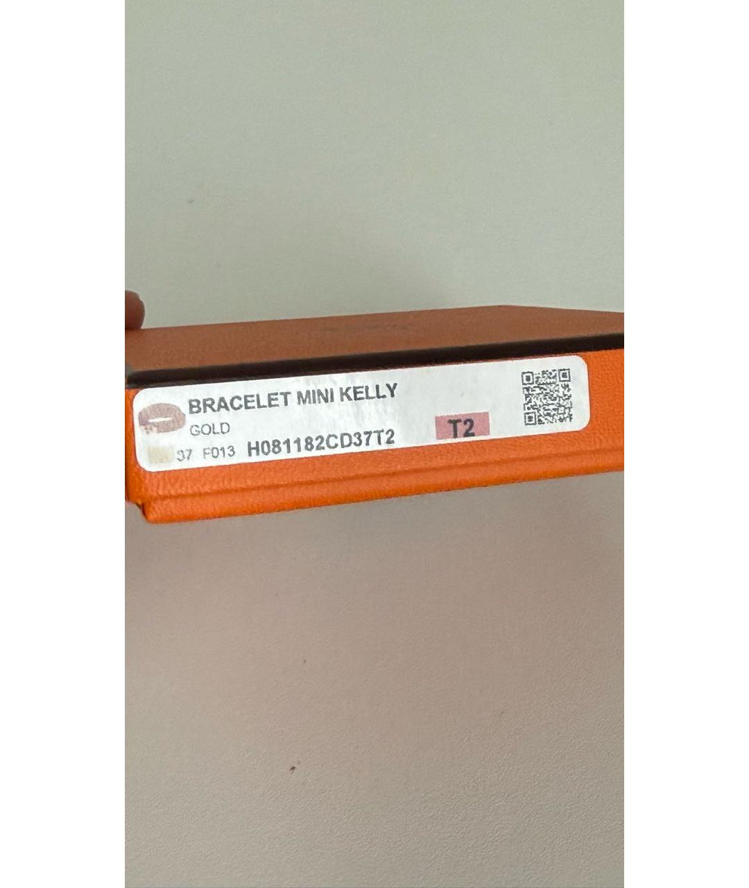 HERMES Коричневый кожаный браслет, фото 6