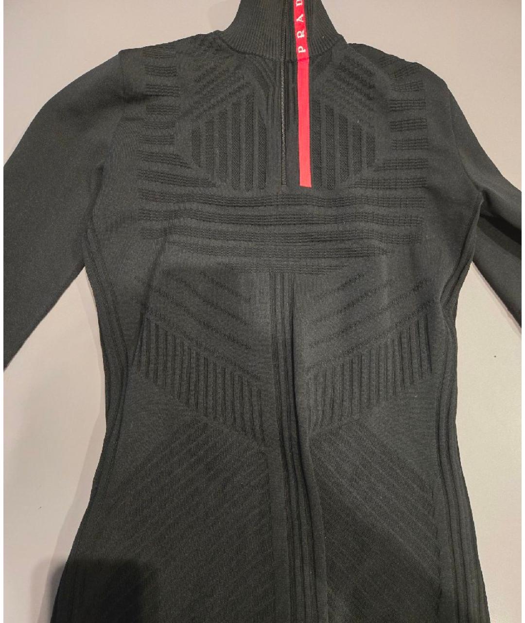 PRADA Черная полиэстеровая водолазка, фото 4