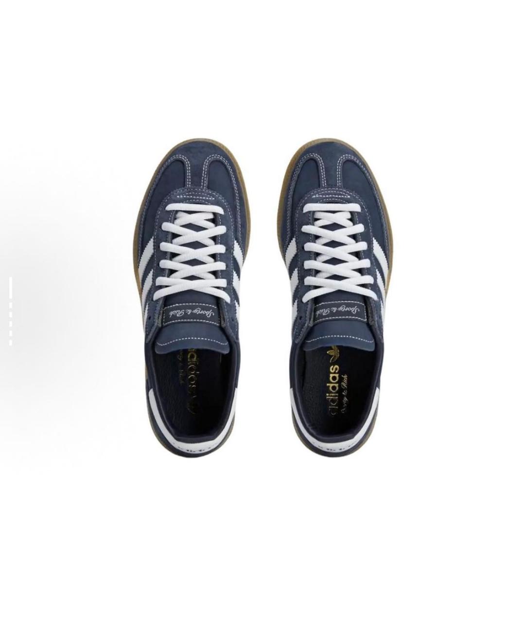 ADIDAS Темно-синие замшевые кроссовки, фото 3