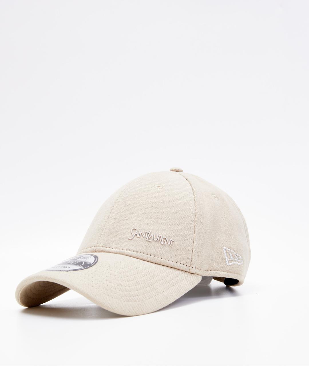 SAINT LAURENT Бежевая хлопковая кепка/бейсболка, фото 6