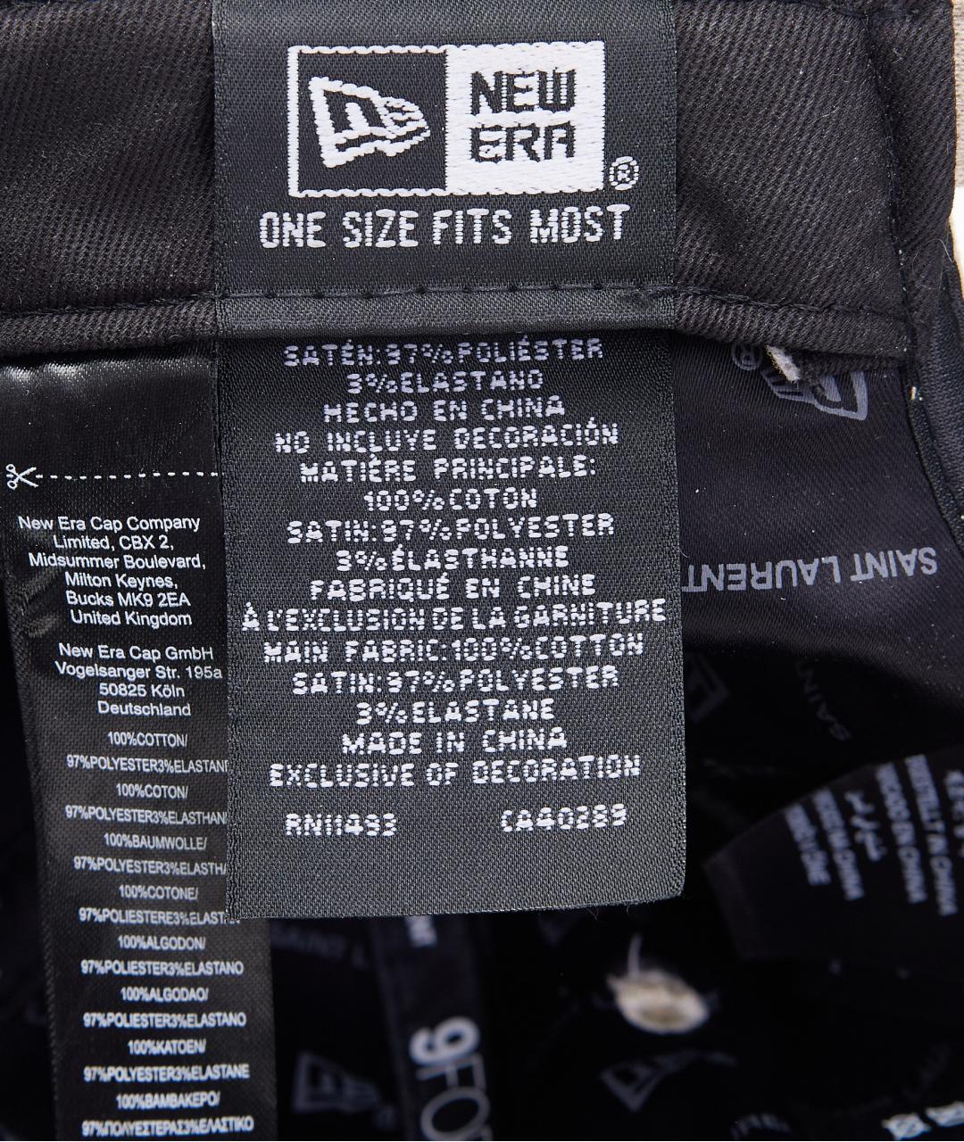 SAINT LAURENT Бежевая хлопковая кепка/бейсболка, фото 3