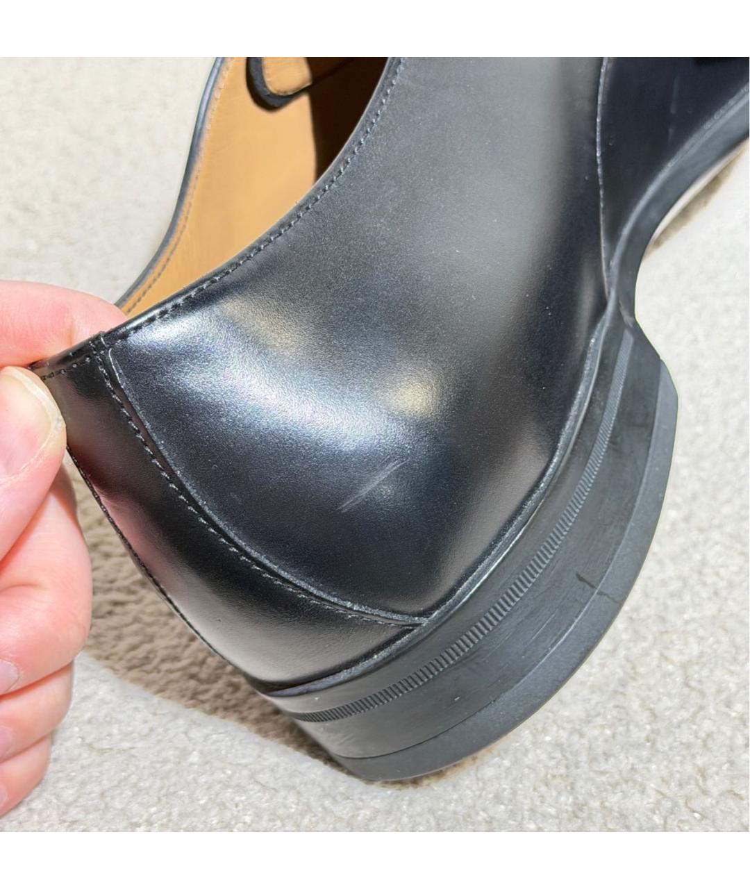 HUGO BOSS Черные кожаные туфли, фото 7
