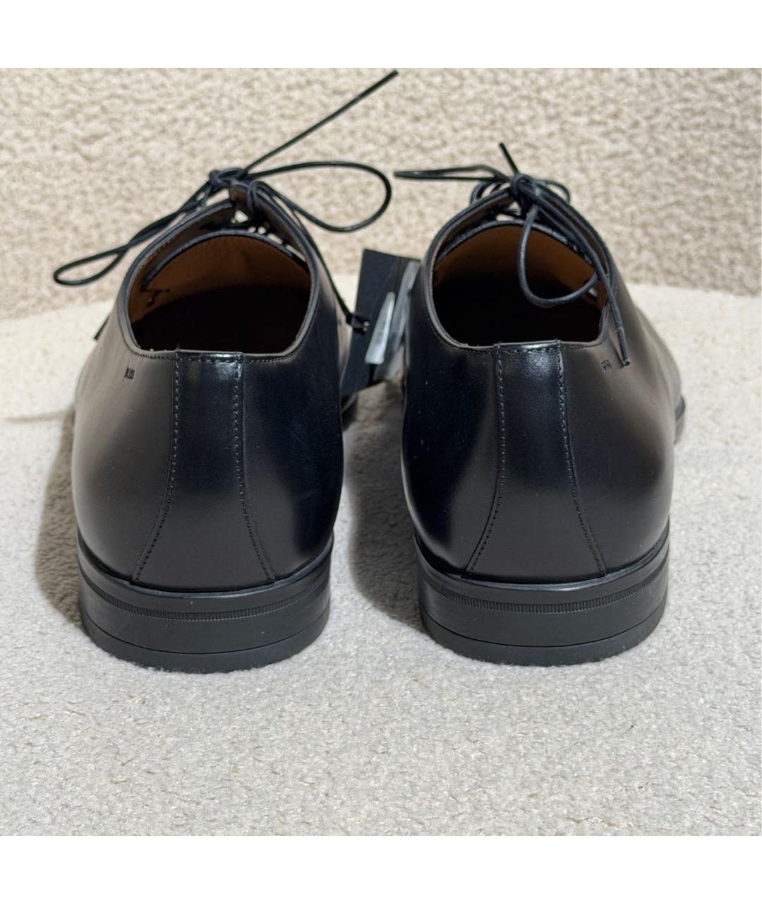 HUGO BOSS Черные кожаные туфли, фото 4