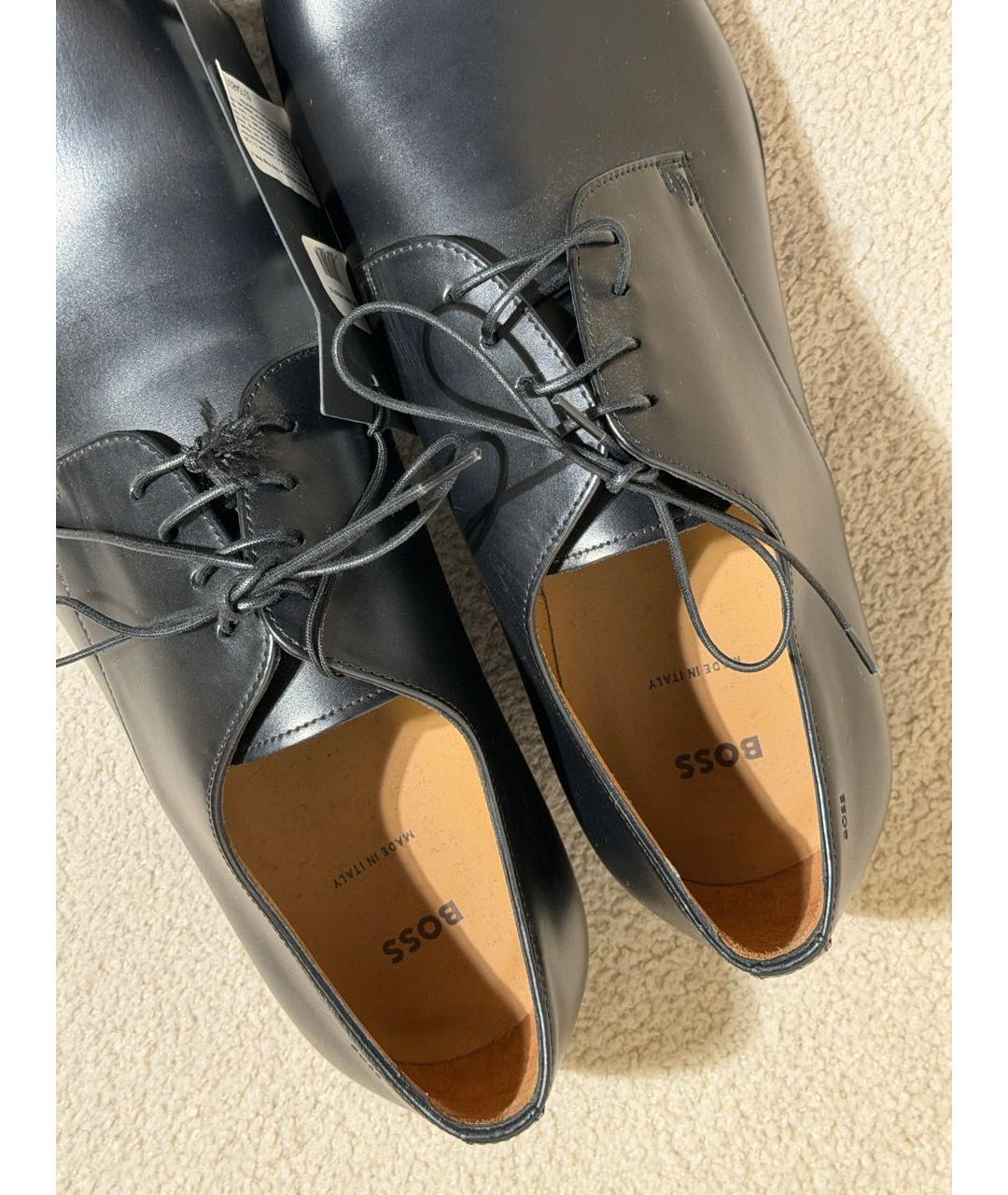 HUGO BOSS Черные кожаные туфли, фото 3