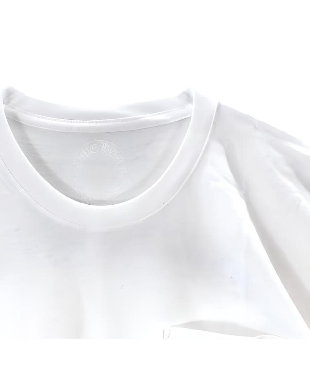 CHROME HEARTS Белая хлопковая футболка, фото 4