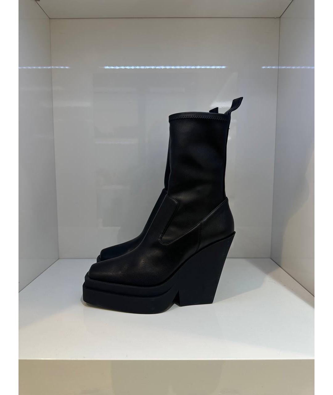 GIABORGHINI Черные кожаные ботинки, фото 2