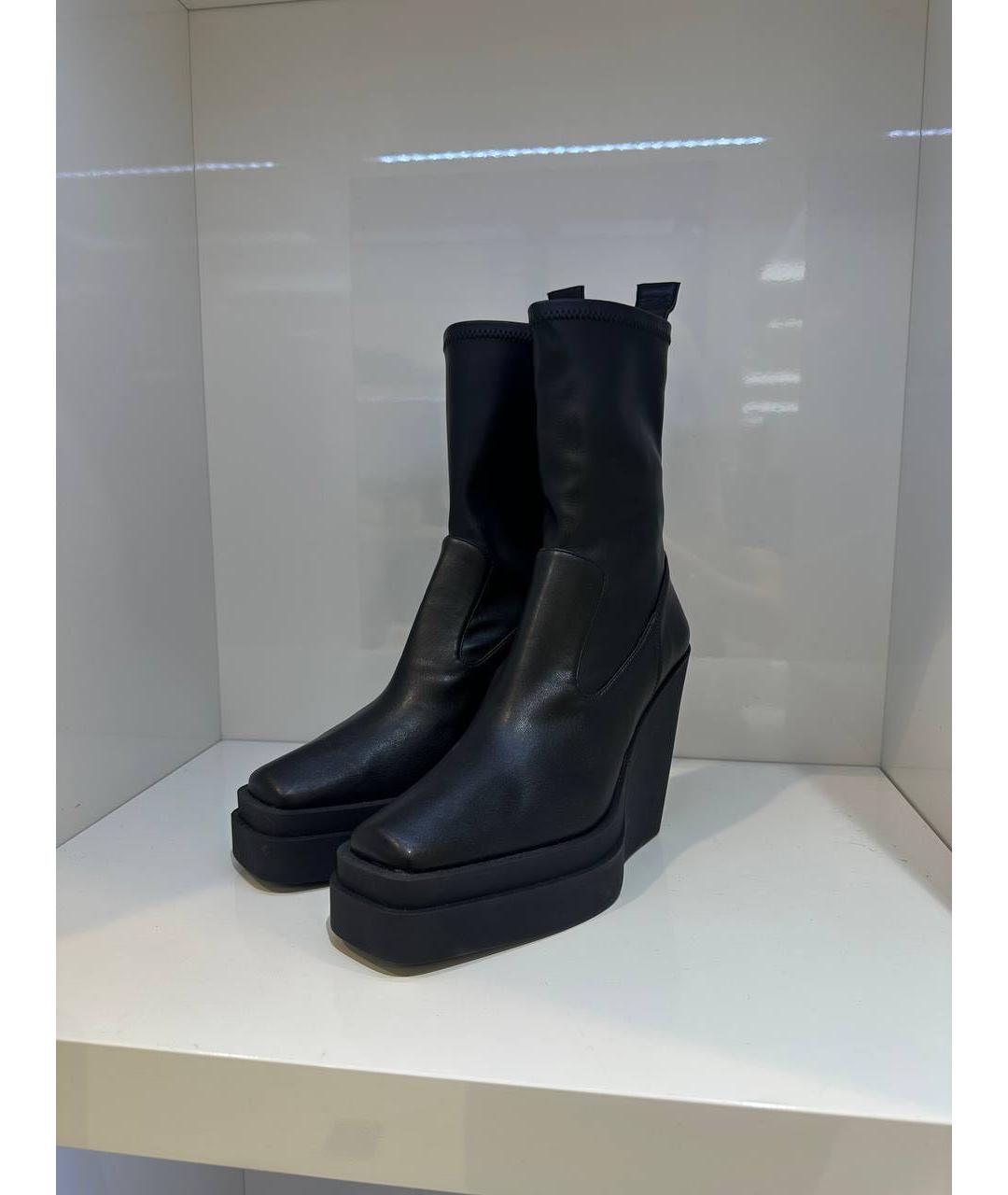 GIABORGHINI Черные кожаные ботинки, фото 3