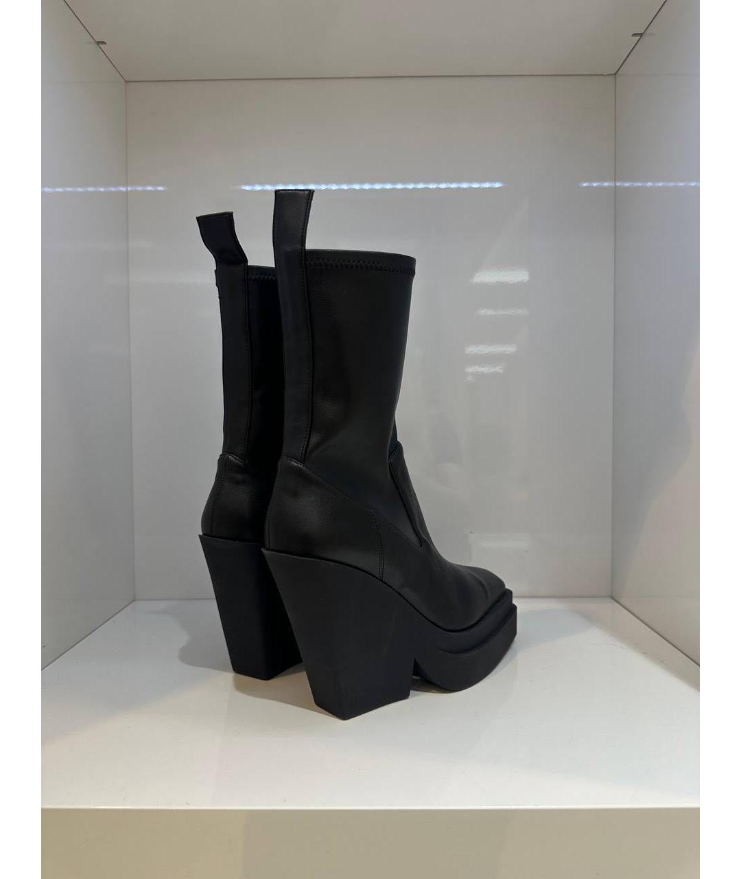 GIABORGHINI Черные кожаные ботинки, фото 4