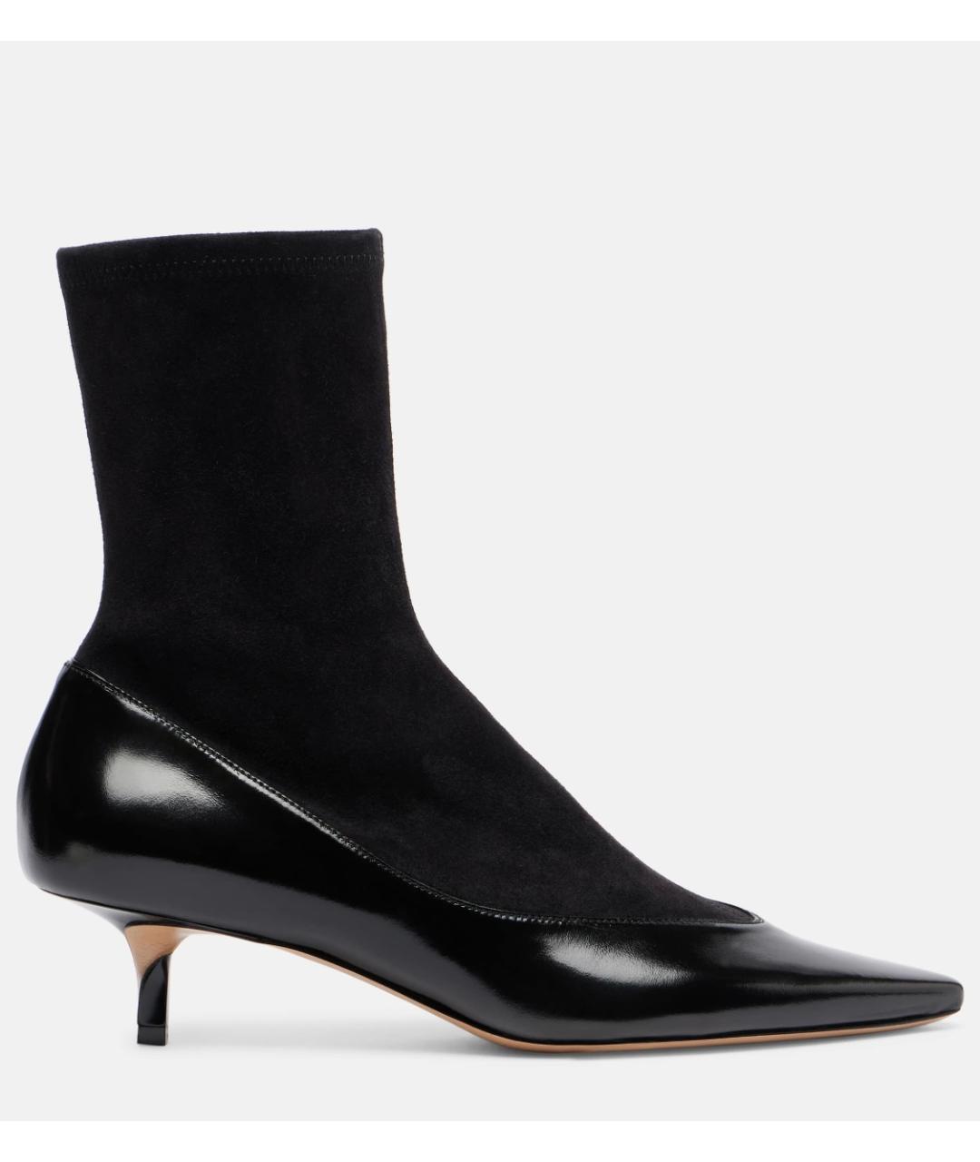 JACQUEMUS Черные кожаные ботильоны, фото 5