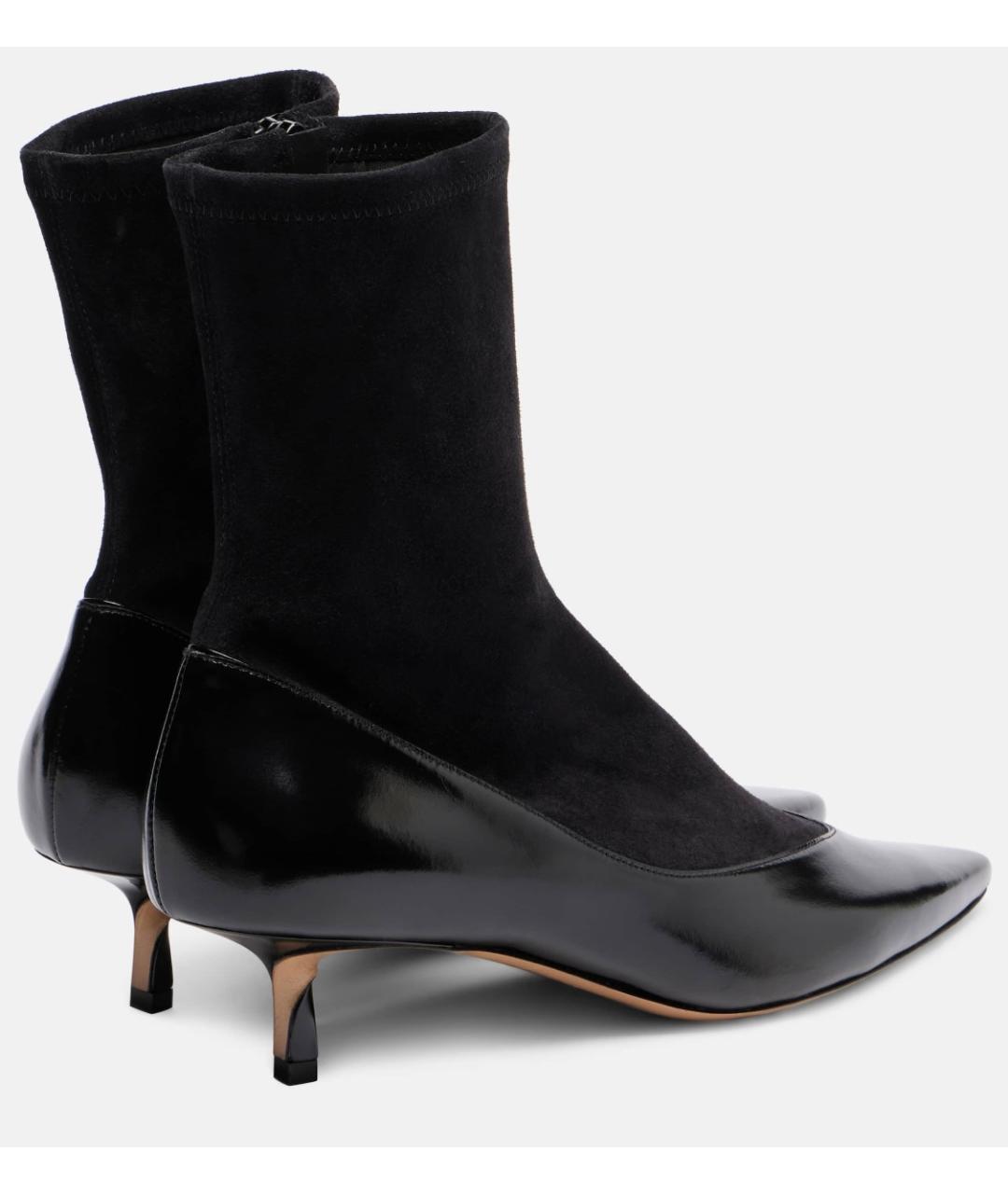 JACQUEMUS Черные кожаные ботильоны, фото 3