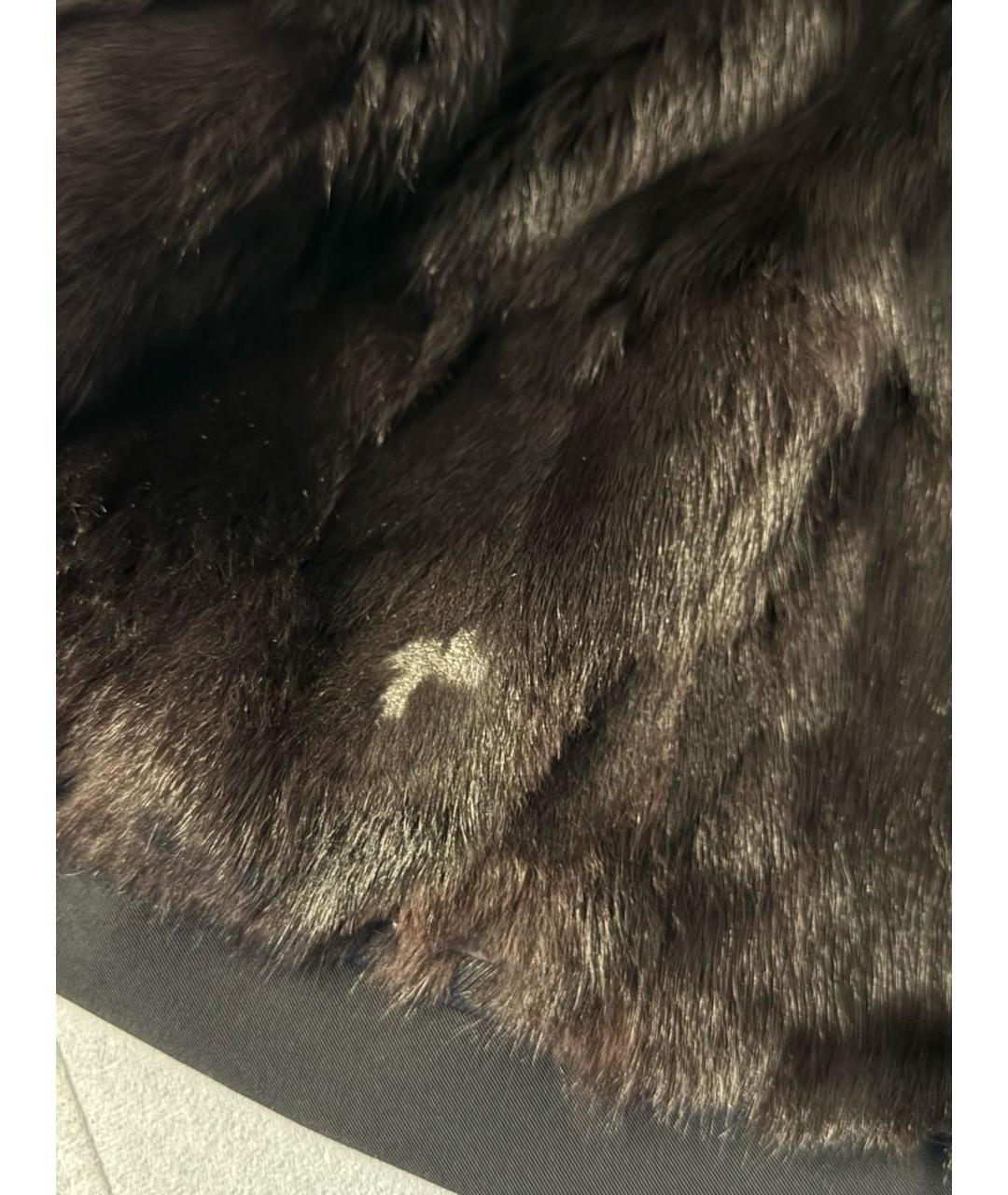 PRADA Черный меховой пуховик, фото 8