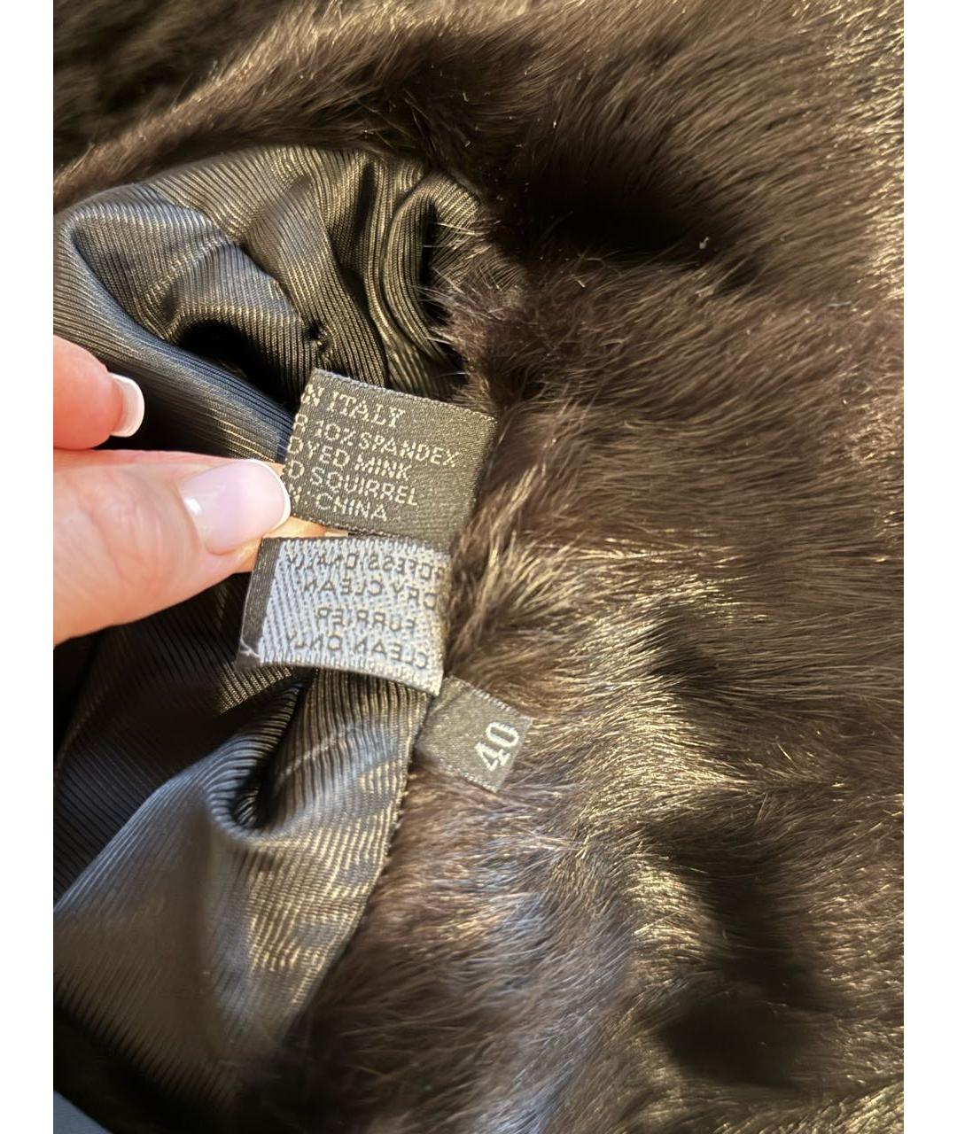 PRADA Черный меховой пуховик, фото 7