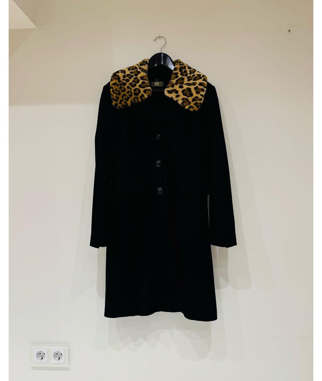 ICEBERG Черное шерстяное пальто, фото 9