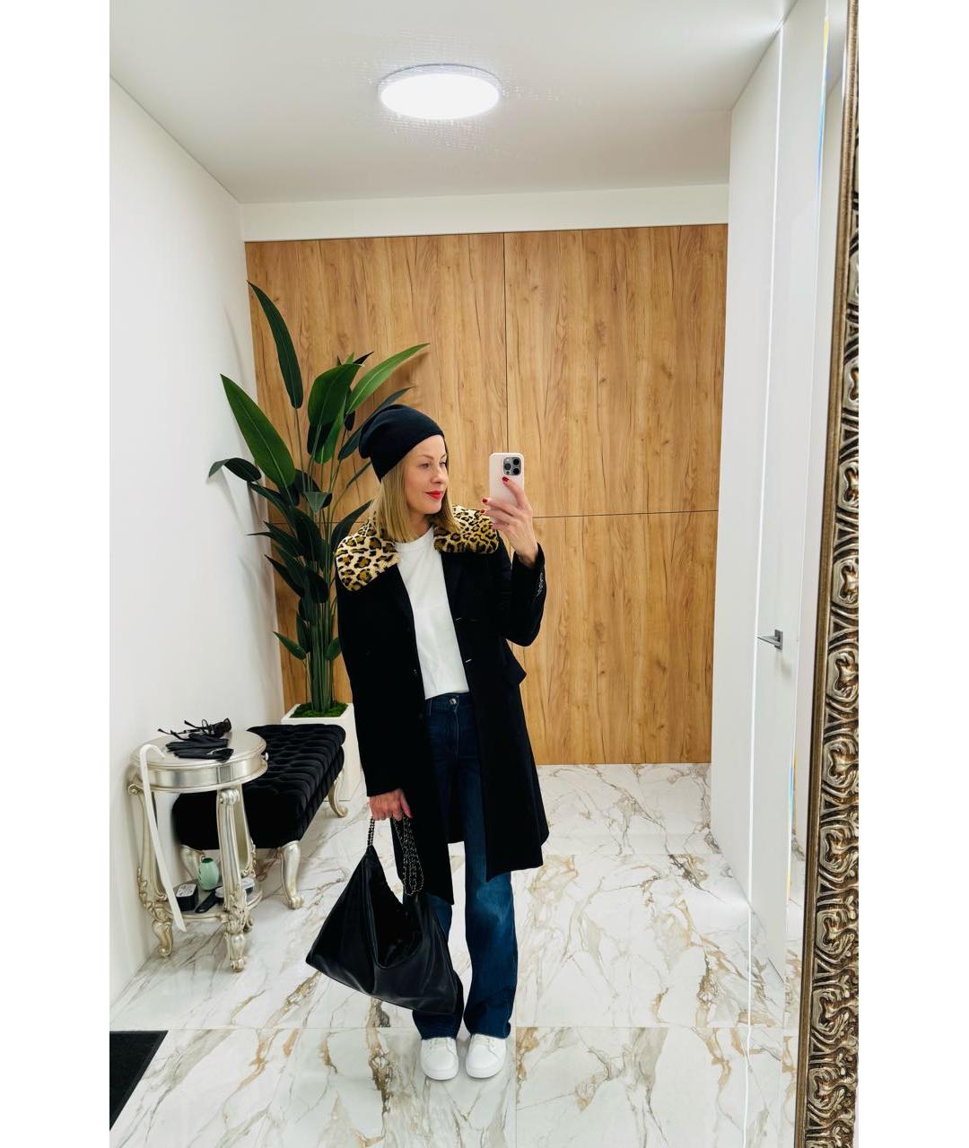 ICEBERG Черное шерстяное пальто, фото 7