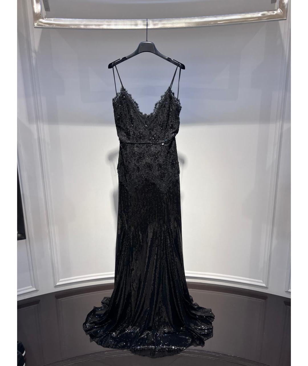 NISSA Черное полиэстеровое вечернее платье, фото 2
