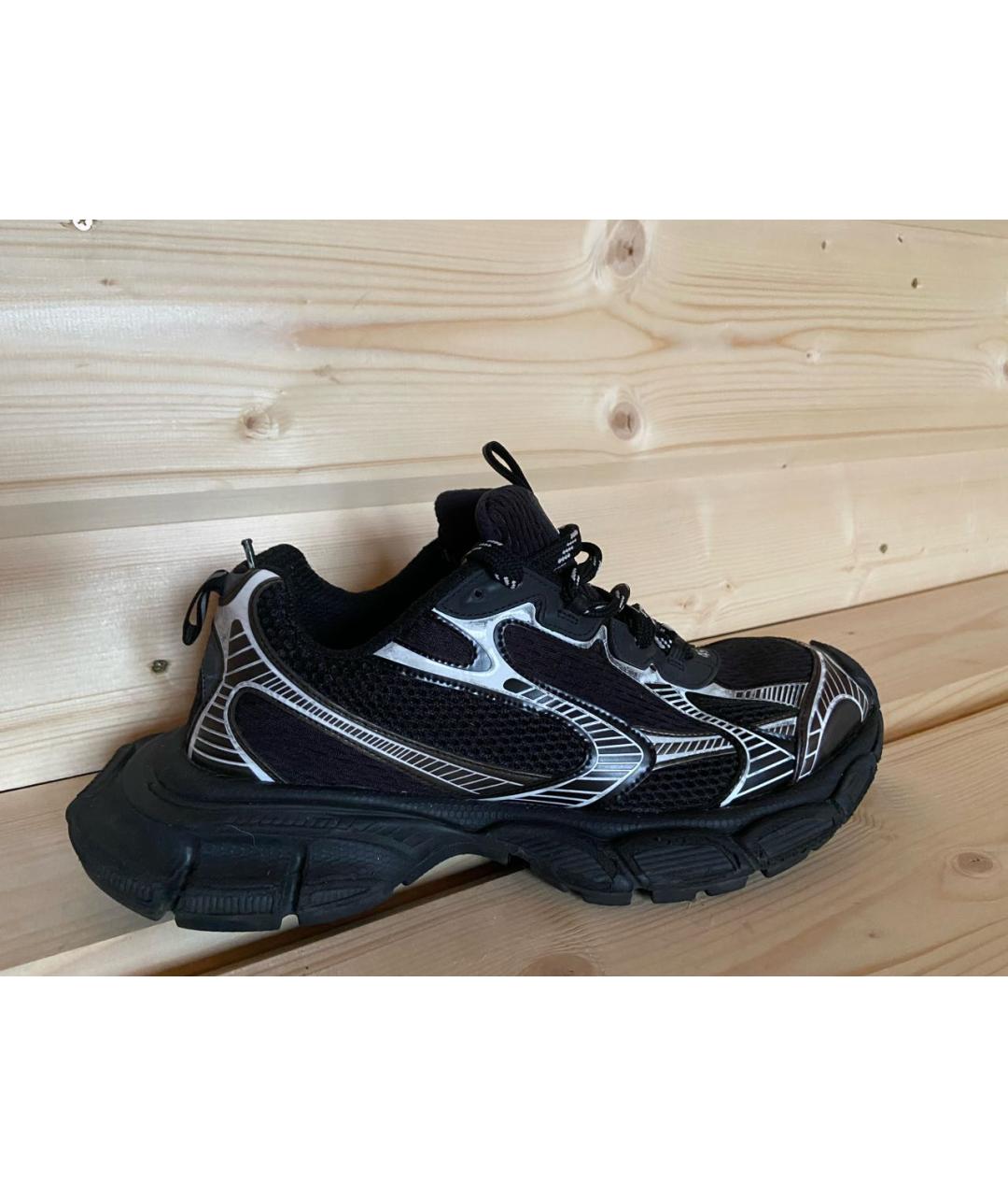 BALENCIAGA Черные низкие кроссовки / кеды, фото 5