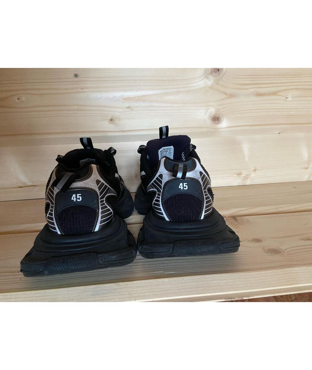 BALENCIAGA Черные низкие кроссовки / кеды, фото 4