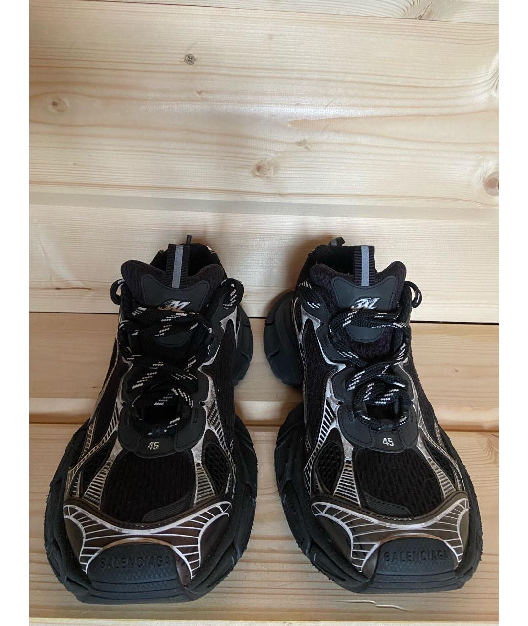 BALENCIAGA Черные низкие кроссовки / кеды, фото 2