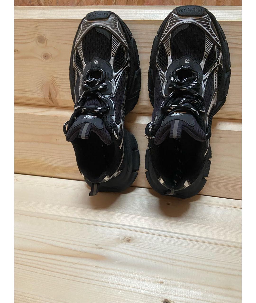 BALENCIAGA Черные низкие кроссовки / кеды, фото 3