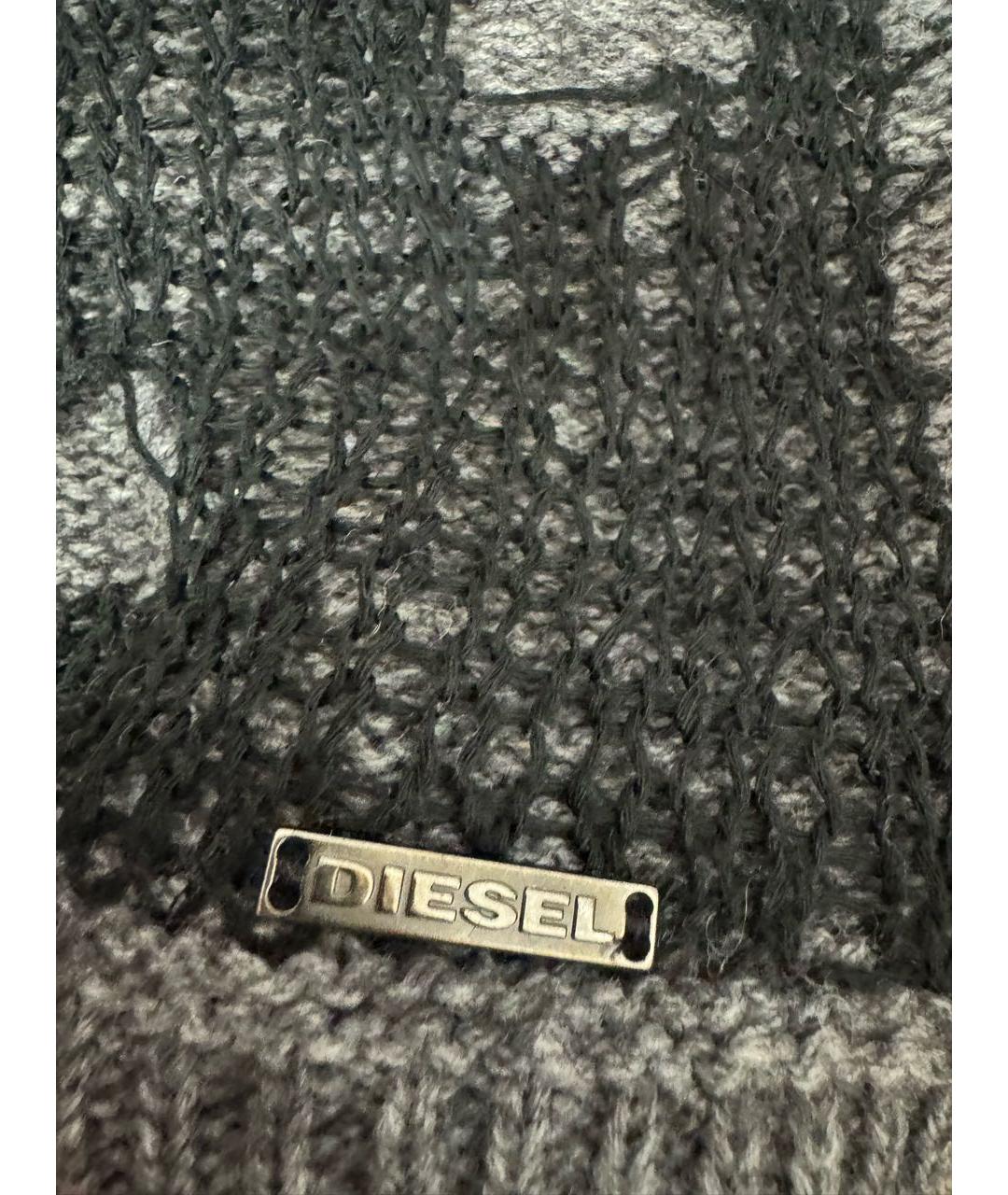 DIESEL Серый шерстяной джемпер / свитер, фото 4