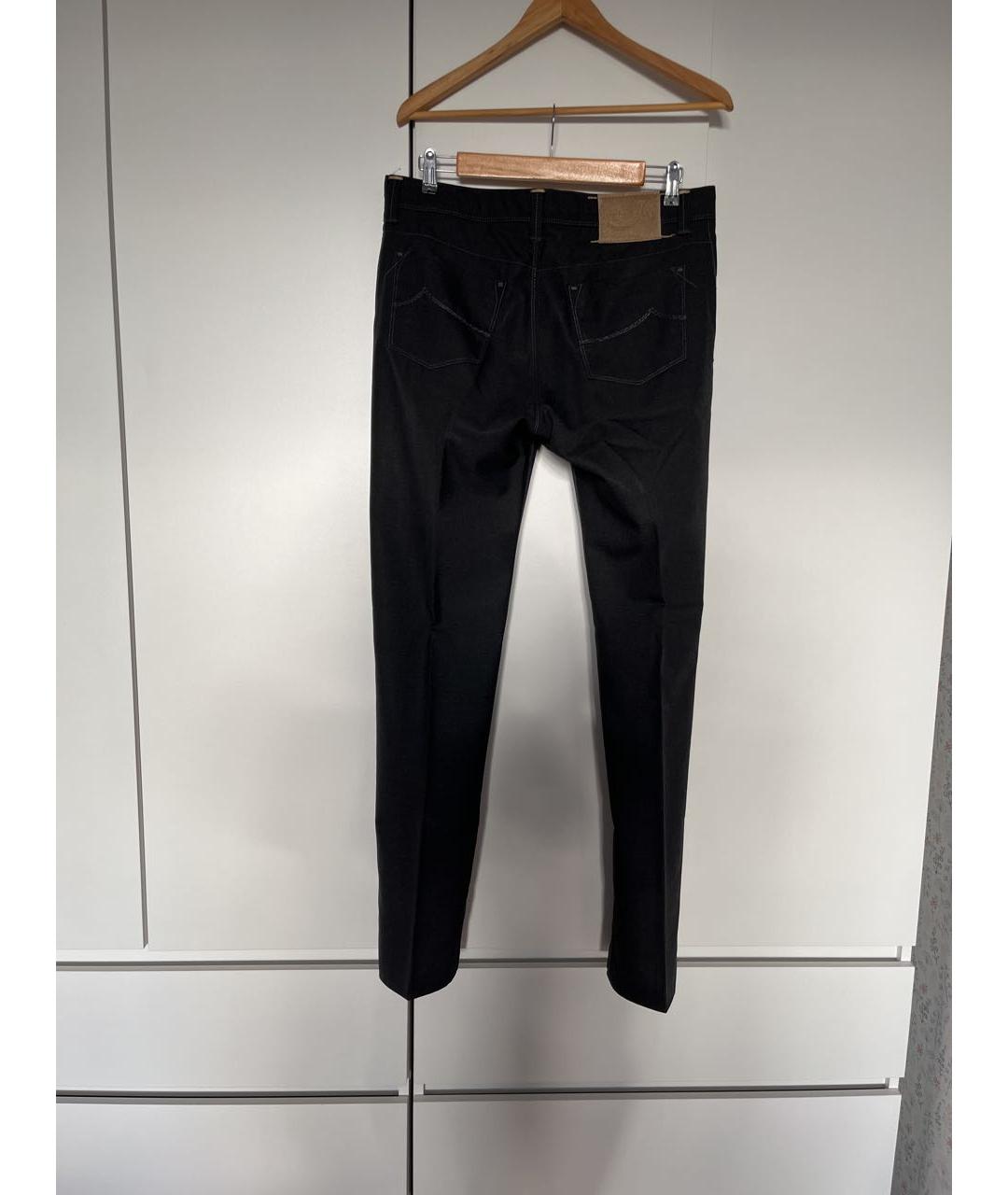 JACOB COHEN Серые шерстяные повседневные брюки, фото 2