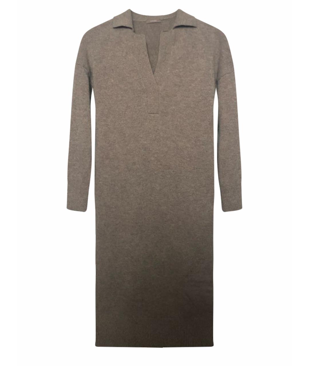 12 STOREEZ Бежевое шерстяное повседневное платье, фото 1