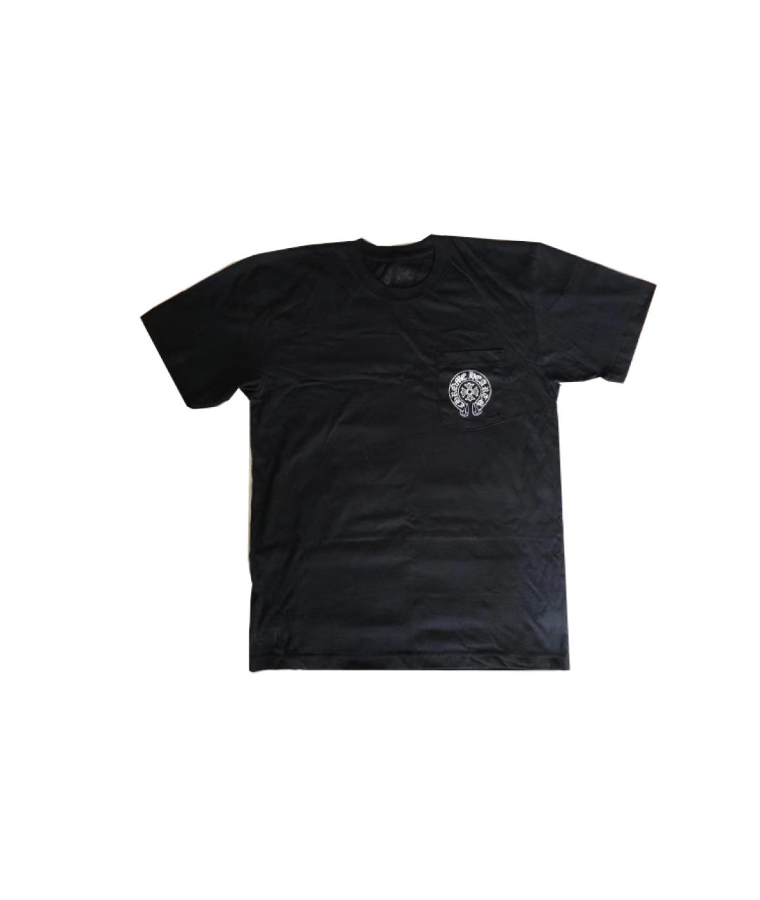 CHROME HEARTS Черная хлопковая футболка, фото 8