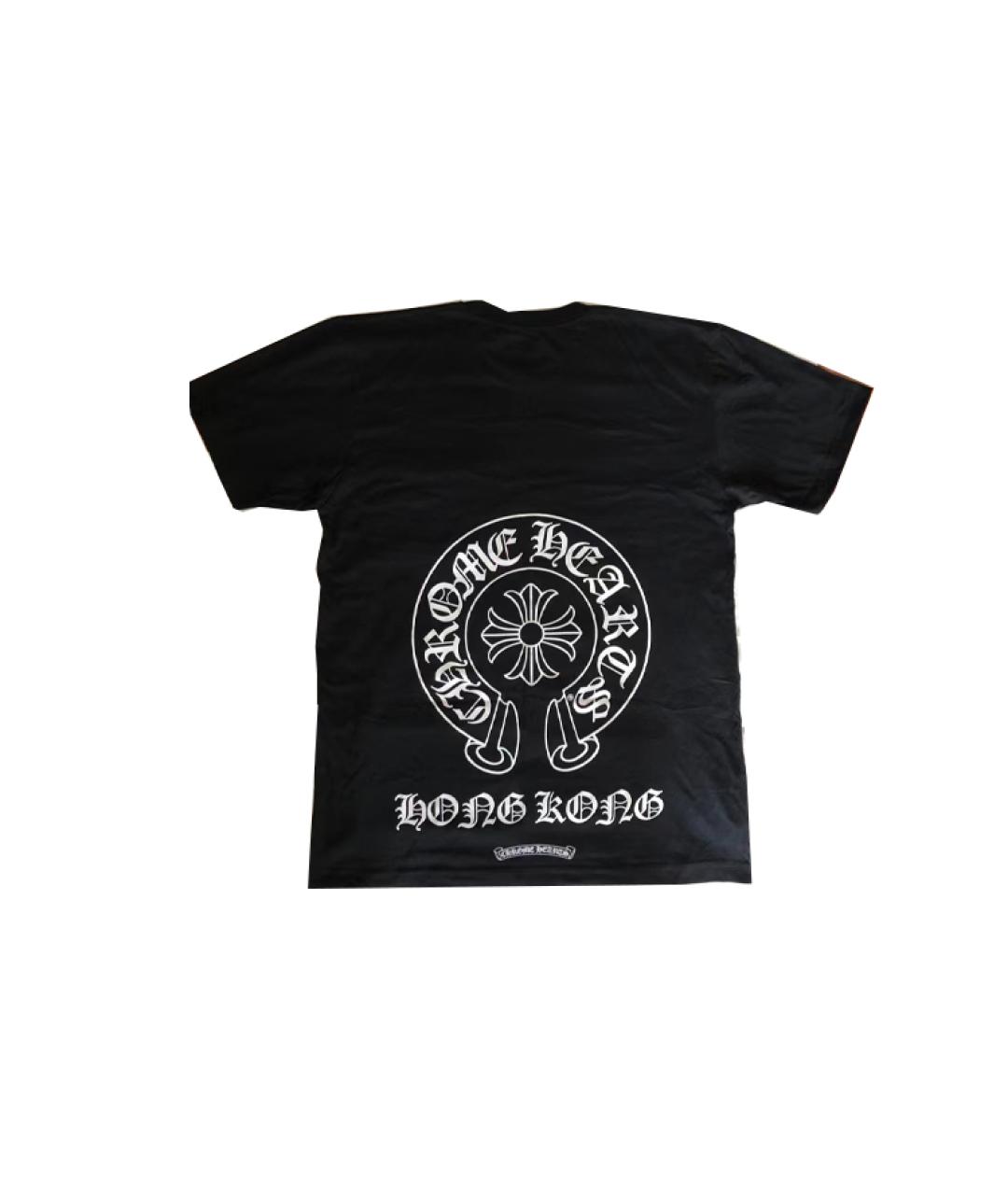 CHROME HEARTS Черная хлопковая футболка, фото 2