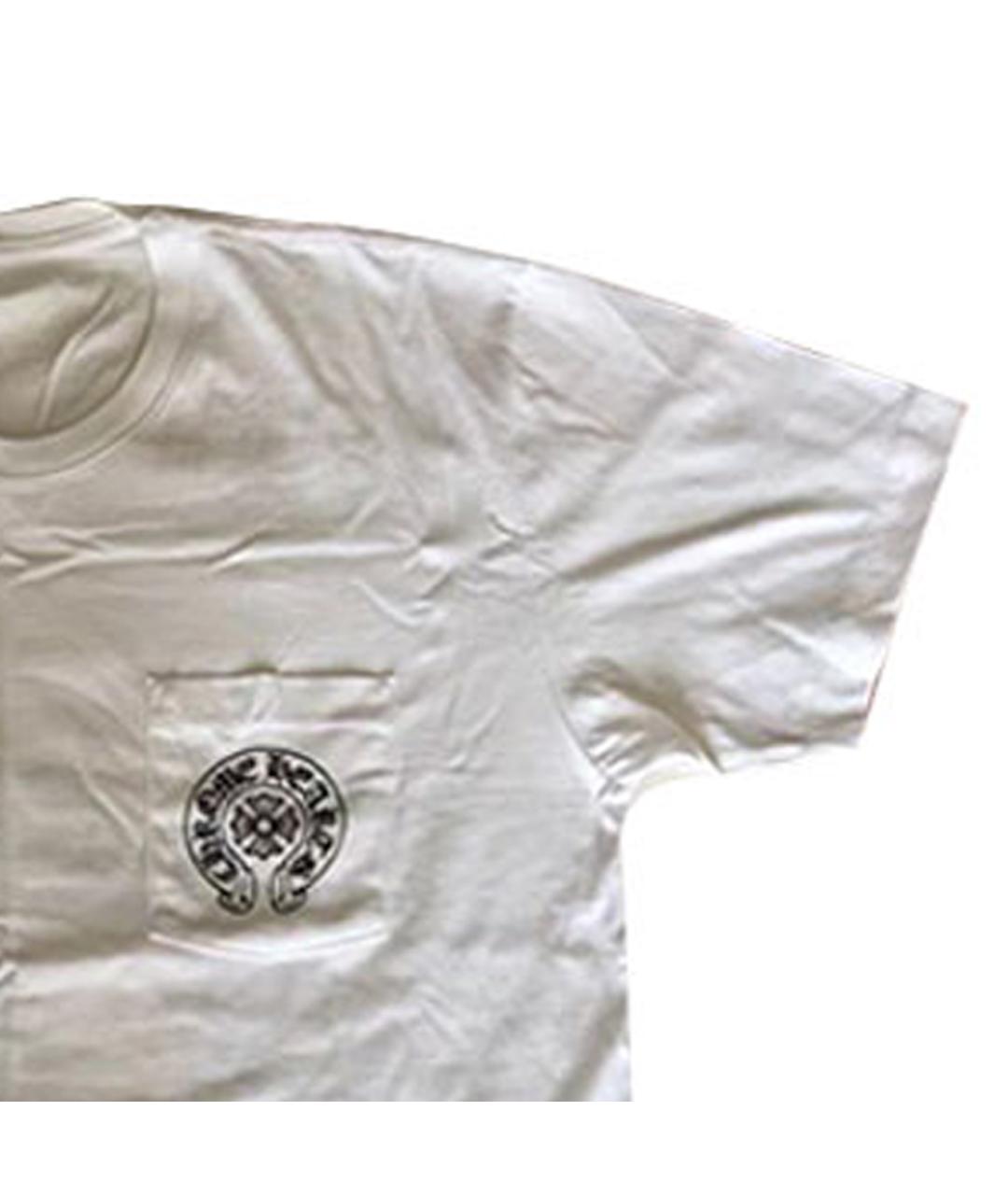 CHROME HEARTS Белая хлопковая футболка, фото 3