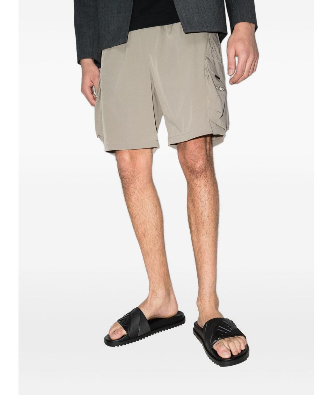 FENDI Черные синтетические шлепанцы, фото 2