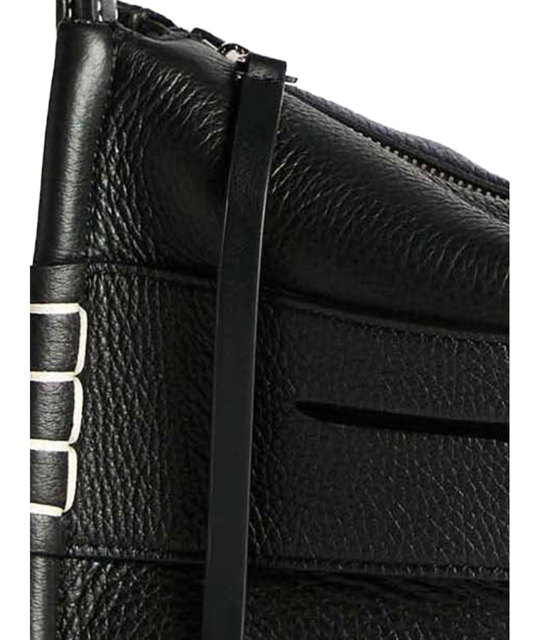J.W.ANDERSON Черная кожаная сумка через плечо, фото 2