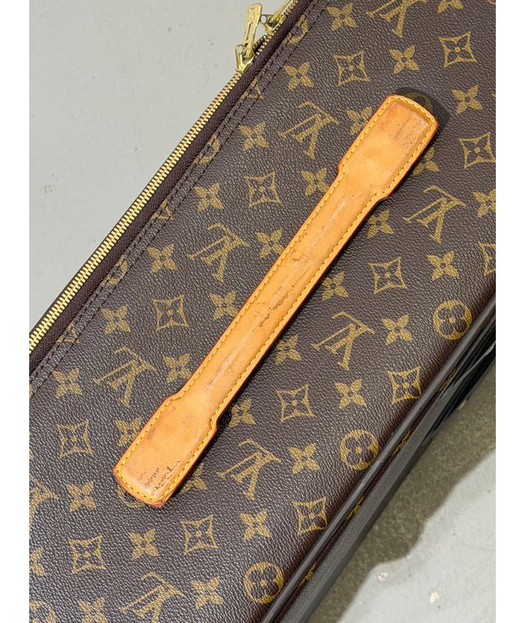 LOUIS VUITTON Коричневый чемодан, фото 6